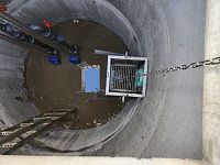 detailní reference, betonová čerpací šachta pro odpadní a dešťové vody s odlučovačem ropných látek, kosmonosy, db betonové jímky