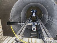 detailní reference, betonová čerpací šachta pro odpadní a dešťové vody s odlučovačem ropných látek, kosmonosy, db betonové jímky