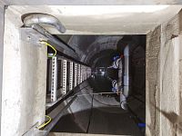 detailní reference, betonová čerpací šachta pro odpadní a dešťové vody s odlučovačem ropných látek, kosmonosy, db betonové jímky