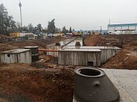 Kostelec nad Černými lesy, nádrže na záchyt hrubých nečistot, odlučovač ropných látek, požární nádrž, nádrž na užitkovou vodu, retenční nádrž, armaturní šachta, jímka na vyvážení, vodoměrná šachta, db betonové jímky