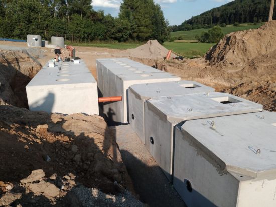 betonové nádrže, db betonové jímky, ukázka realizace
