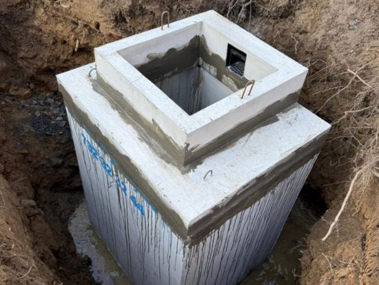 vodoměrná šachta, lesoňovice, db betonové jímky, odkaz na referenční zakázku 