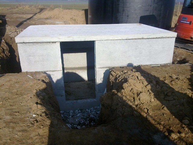 Prefabrikovaný betonový sklep, db Betonové jímky, ukázka realizace