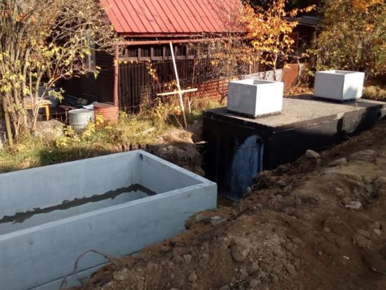 betonový septik, db betonové jímky, ukázka realizace