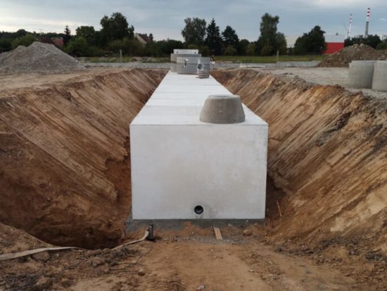 Akumulační nádrž, Planá nad Lužnicí, Pila Pasák, betonová nádrž na dešťovou vodu, db betonové jímky, ukázka realizace