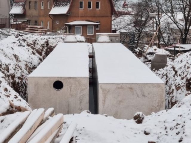nádrž na dešťovou vodu, nemocnice karlovy vary, db betonové jímky, odkaz na referenční zakázku