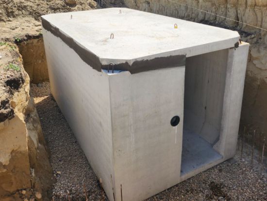 prefabrikovaný betonový sklep, Hustopeče, db betonové jímky, ukázka realizace