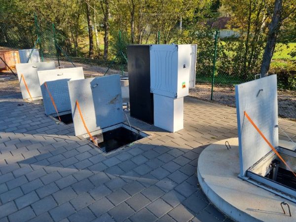 Komunální (obecní) čov, zálesná zhoř, db betonové jímky