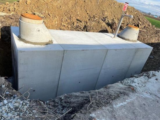 požární nádrž, Ledenice, odkaz na referenční zakázku, db betonové jímky