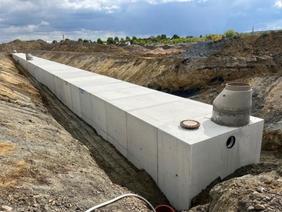 retenční nádrž Kozomín, odkaz na detail reference, db betonové jímky