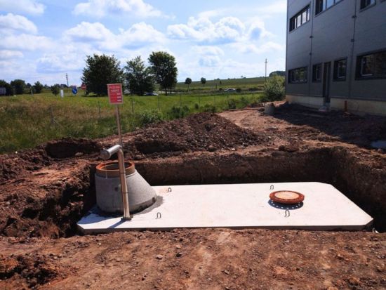 Požární nádrž, Plzeň, ND20, bez čerpací šachty, db betonové jímky, zdroje požární vody, ukázka realizace