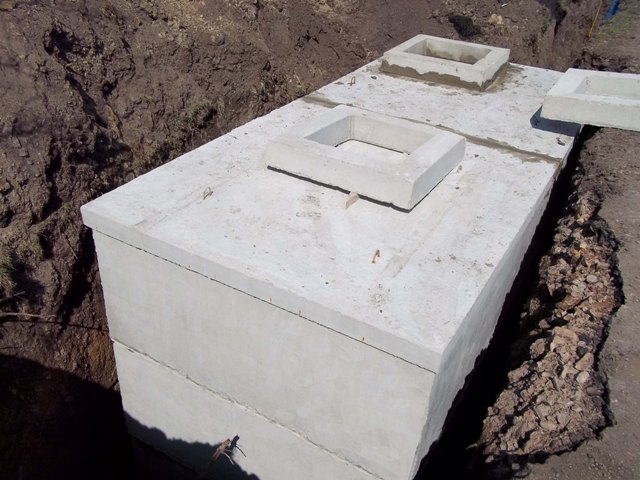 Betonová žumpa, db betonové jímky, ukázka realizace