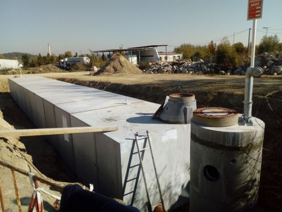 betonová požární nádrž kombinovaná, Vodňany, zdroje požární vody, db betonové jímky, ukázka realizace