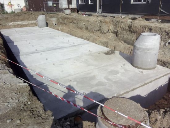 betonová retenční nádrž, brno, db betonové jímky, ukázka realizace